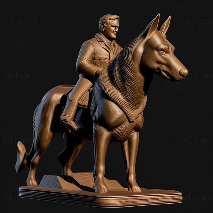 3D model Rin Tin Tin famous animal (STL)